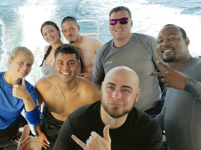 UCF students earning their NAUI Open Water Scuba Certification with Ranger Rick's Scuba Adventure