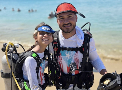 Family creating unforgettable memories on a scuba diving adventure
